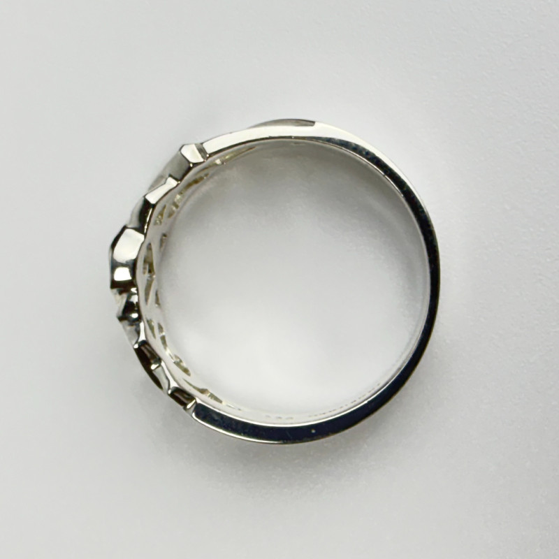 TIFFANY & CO PALOMA PICASSO TRIPLE LOVING HEARTS STERLING SILVER RING 6