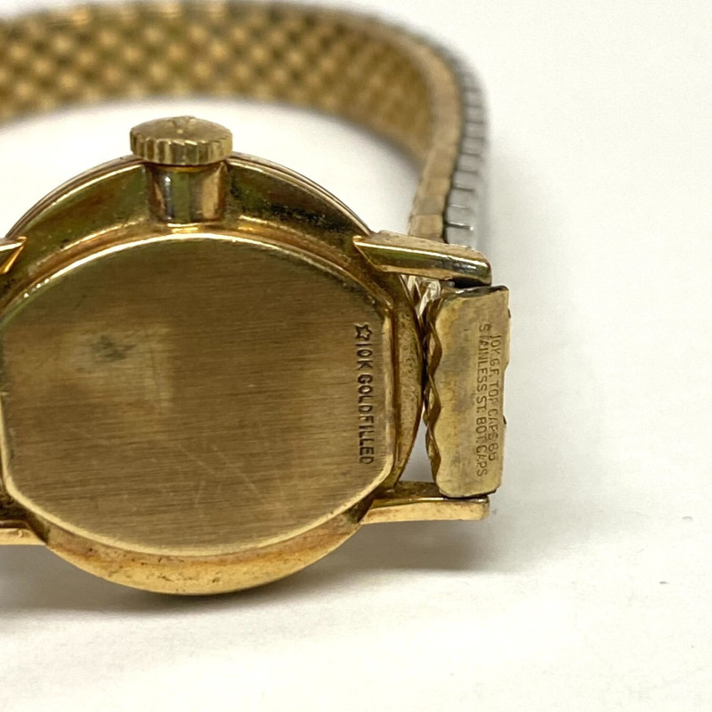 Longines Ladies 10k Gold Filled Case & Band, Mechanical Wind Up Watch, Working