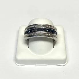 Fine Mens Jewelry DIAMOND RING 1CTTW BLACK DIAMOND IN STERLING SILVER