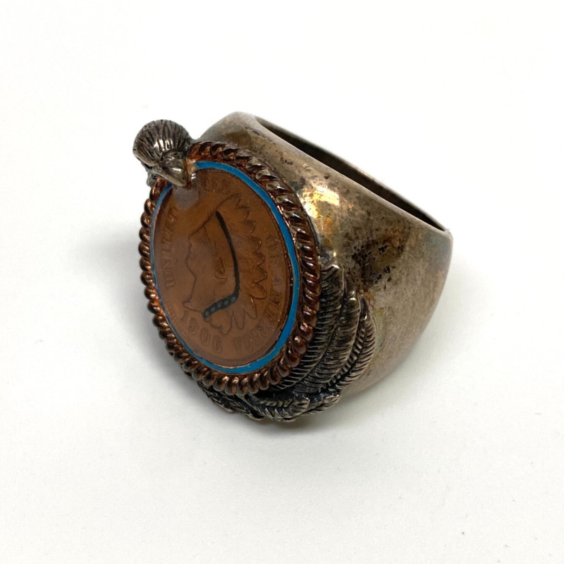 Bradford Exchange Sterling Silver 1906 Indian Head Penny Men's Ring 10 Bradford Exchange Sterling Silver 1906 Indian Head Penny Men's Ring 10