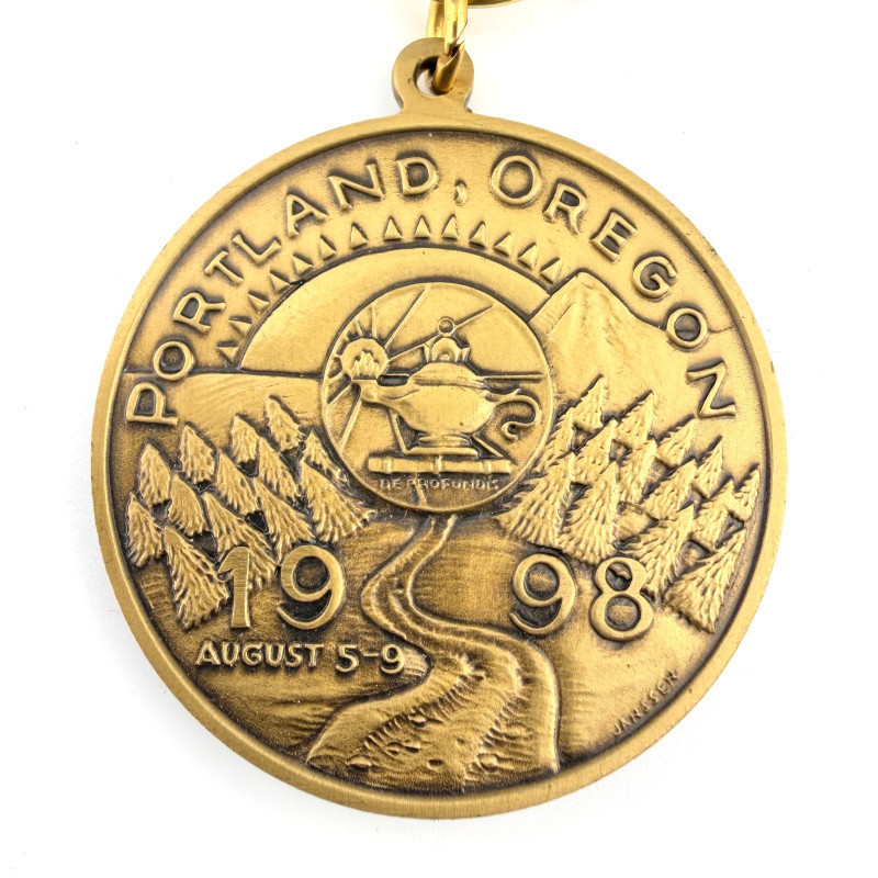 Rare Vintage 1998 ANA 107th Anniversary Convention Medal, Portland Oregon Bronze
