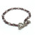 ML Sterling Silver 925 Pink Faceted Glass Stylish bead Bracelet