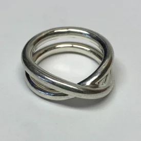 Vintage Tiffany & Co. Paloma Picasso Le Circle Crossover Band Ring Size 6.5 Y2K