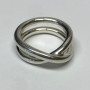 Vintage Tiffany & Co. Paloma Picasso Le Circle Crossover Band Ring Size 6.5 Y2K