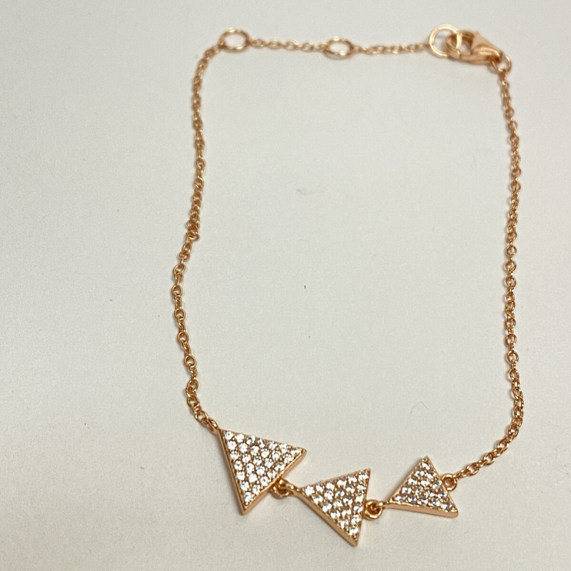 Shashi Rose Gold Triangle earring & Braclet set Shashi Rose Gold Triangle earring & Braclet set
