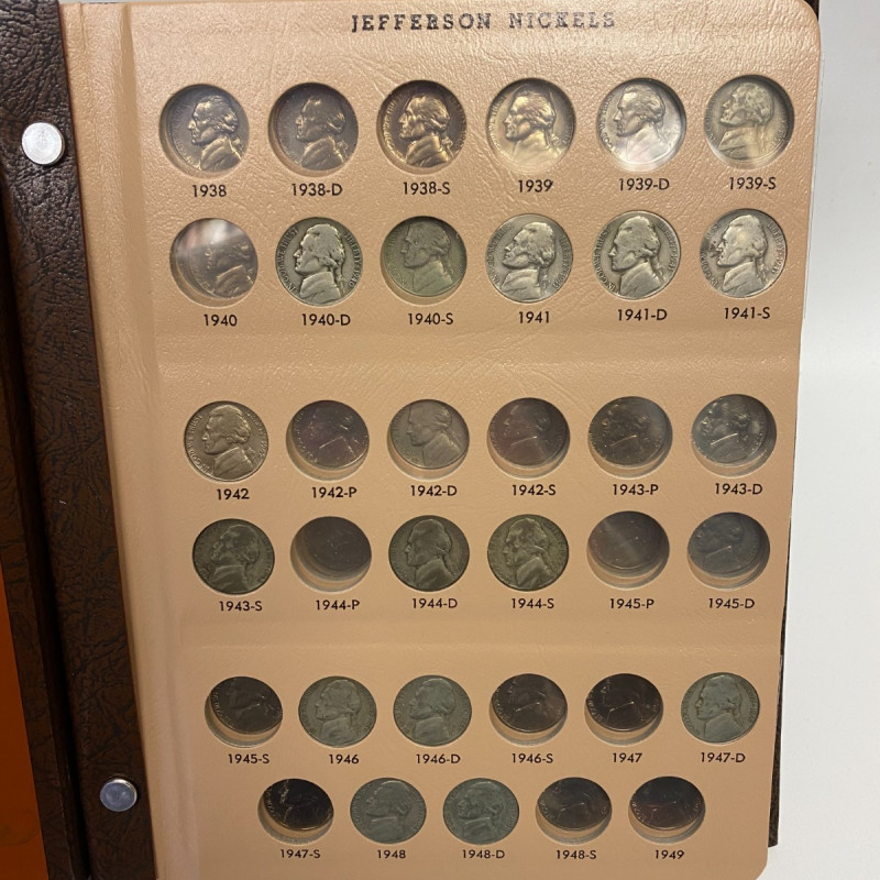 Jefferson Nickels Dansco Album with Proofs #8113 - 1938 to 2005 - No Coins Jefferson Nickels Dansco Album with Proofs #8113 - 1938 to 2005 - No Coins