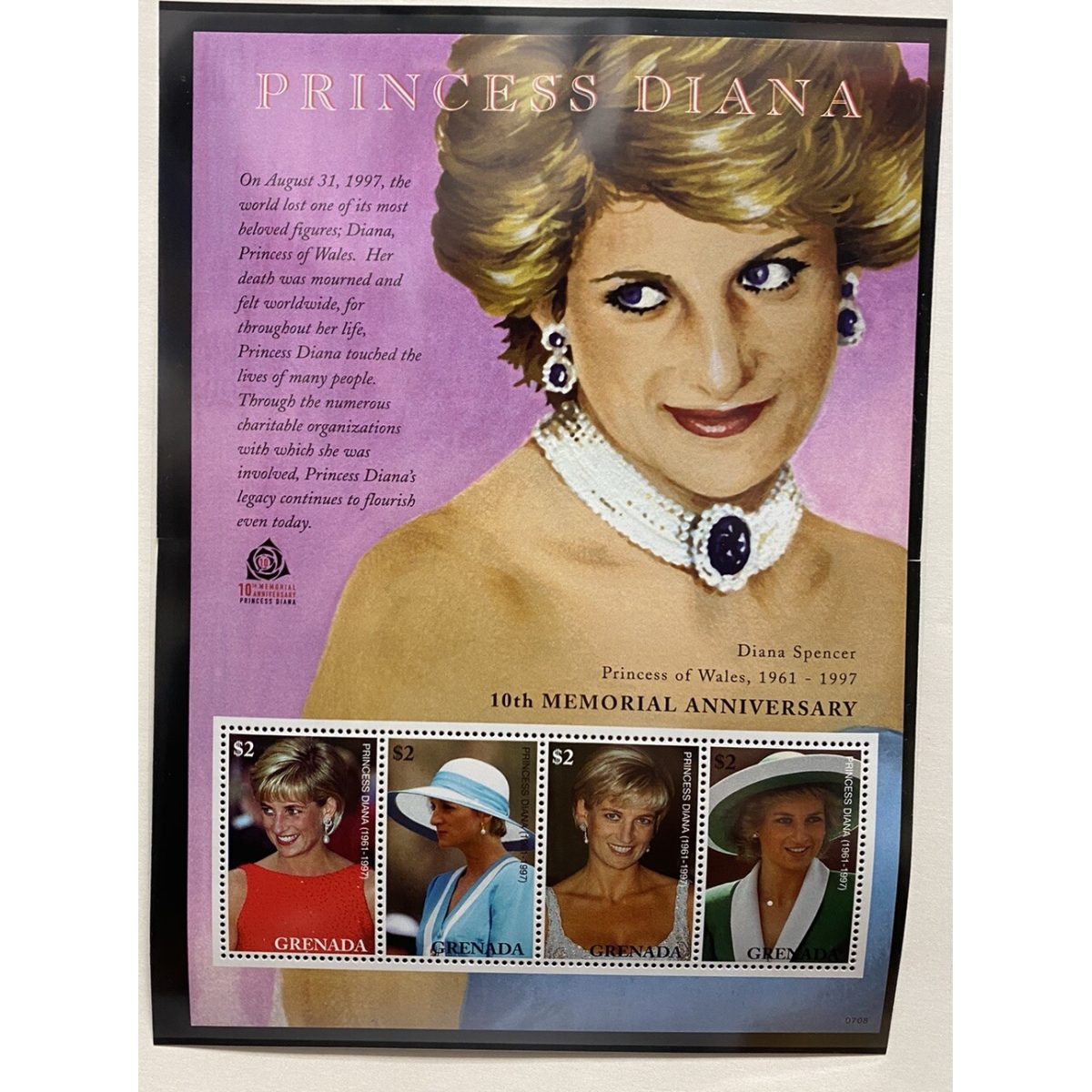 A Beautiful Princess Lost Grenada Collectable Postage Stamps
