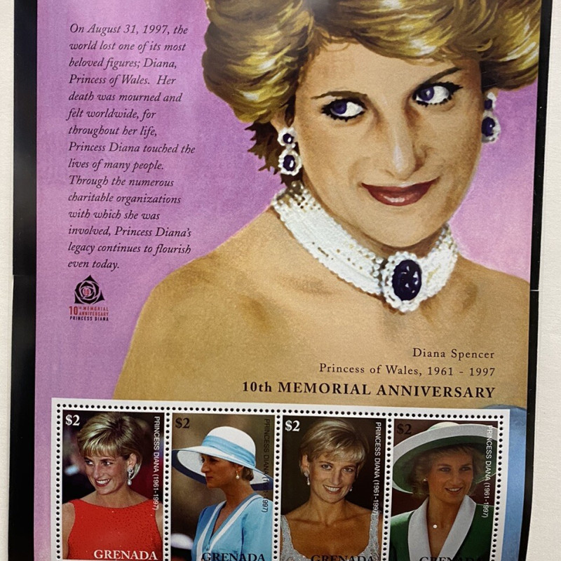 A Beautiful Princess Lost Grenada Collectable Postage Stamps