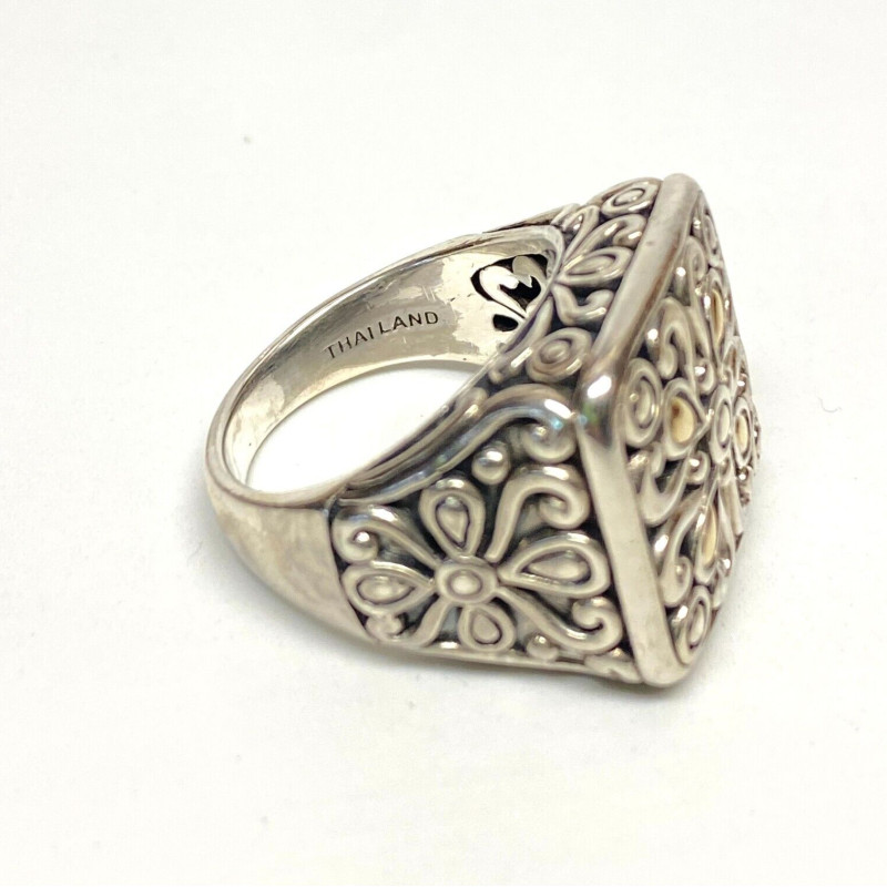 ANGELA BY JOHN HARDY STERLING SILVER 14K GOLD RING ANGELA BY JOHN HARDY STERLING SILVER 14K GOLD RING