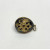 Antique Sterling Silver & And Black Colored Enamel Egg With Red Stone Penda