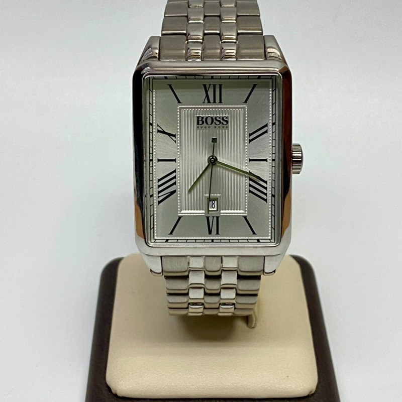 Vintage Hugo Boss Rectangular Silver Dial Quartz
