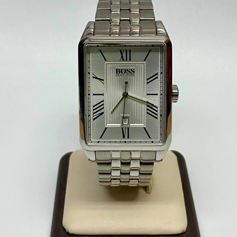 Vintage Hugo Boss Rectangular Silver Dial Quartz