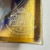 Kosta 1973 Annual Plate by U. Lindstrand Blue Glass Gold Viking Ship in Box