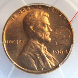 1964 PCGS Lincoln Memorial Penny 1c Genuine Graffiti