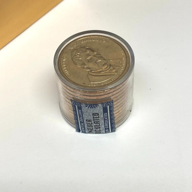 12 Coins William Henry Harrison Dollar 2009 P in original Gold Brick Box