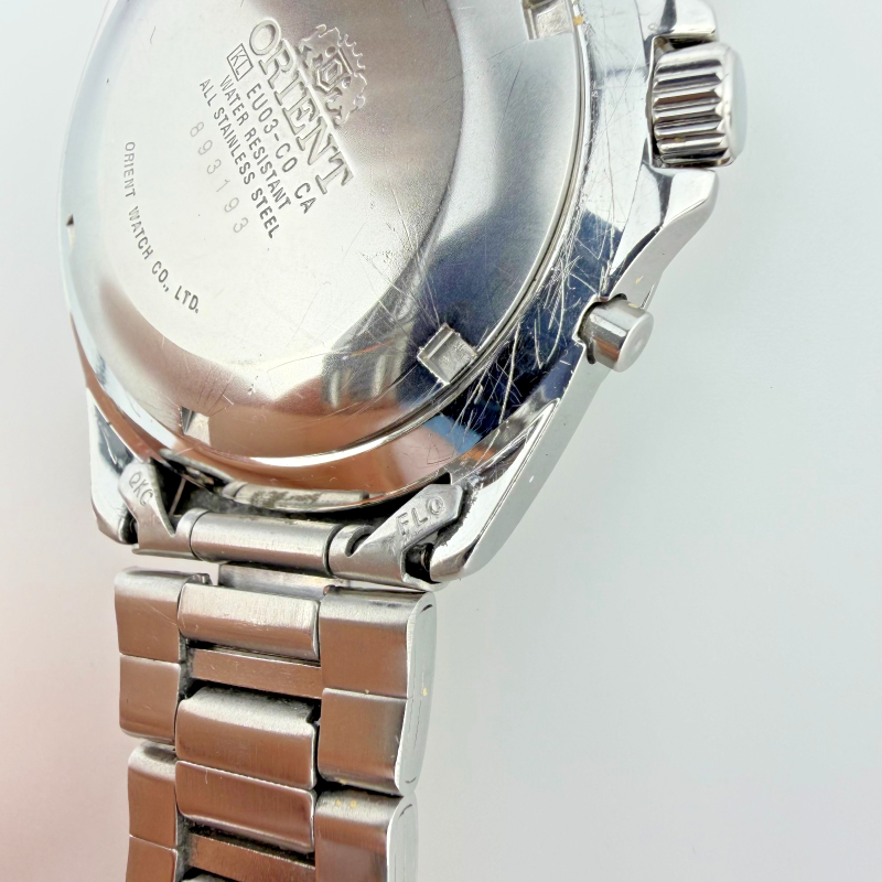 Rare watch Orient, Automatic, multi-calendar. Japan watch. 21 Jewels. Day-Date.