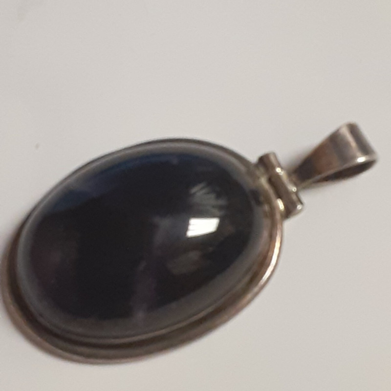 925 Sterling Silver Real Amethyst Gemstone Woman Charm Pendant