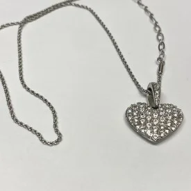 Crystals From Swarovski Puffed Heart Pendant Necklace