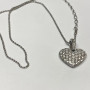 Crystals From Swarovski Puffed Heart Pendant Necklace