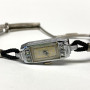 Rare Bulova Vintage Women's Wristwatch 14k Solid White Gold & Diamonds 17 J