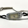 Rare Bulova Vintage Women's Wristwatch 14k Solid White Gold & Diamonds 17 J