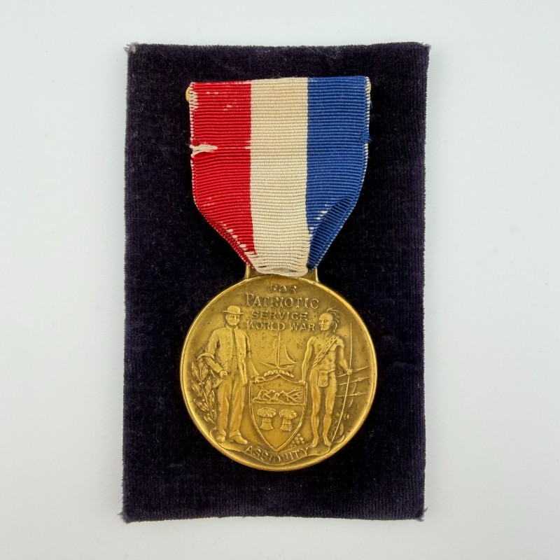 WWI Albany, NY Awarded Patriotic Service World War Medal 1917–1919 (Name & Rank)