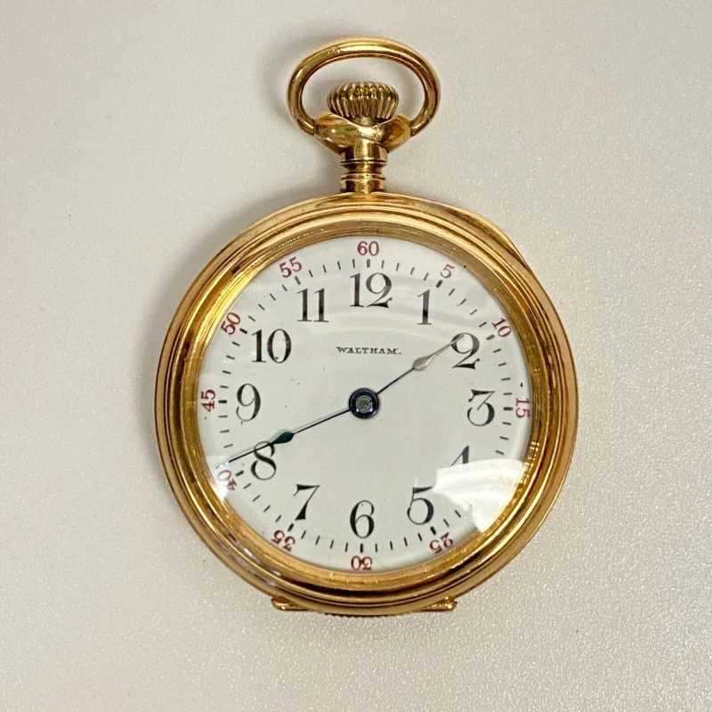 Rare American Waltham W.W.C. MFG.CO 14K U.S ASSAY Pocket Watch, With Engraving