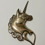 ANTIQUE Unicorn Sterling Silver With HEART On Brooch.