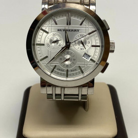 Burberry Chronograph Men's Watch Model BU1372 Stainless Steel Band & Face