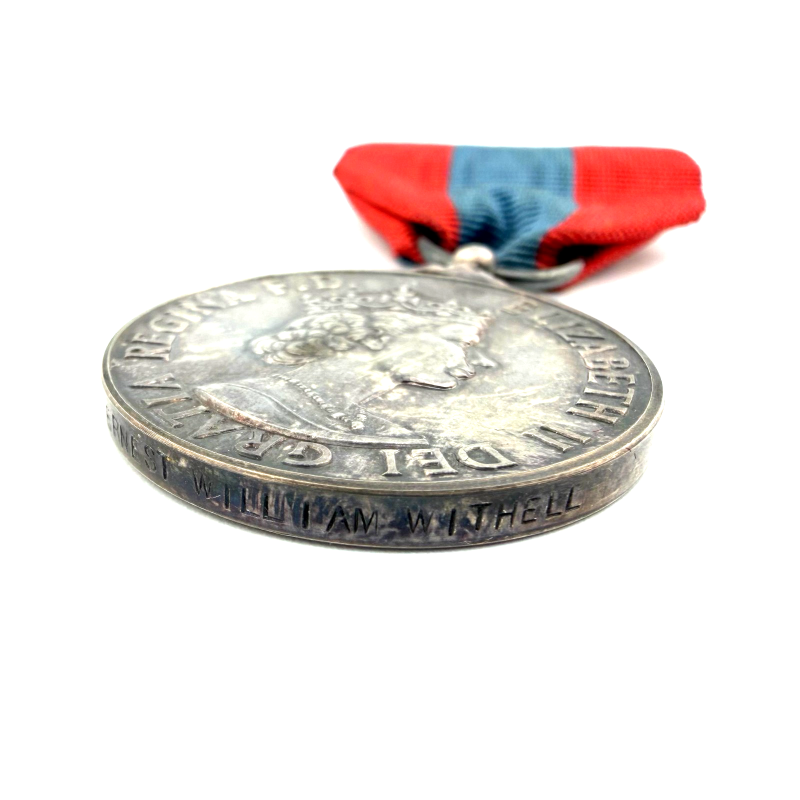 Imperial Service Medal to Harry Ambridge, Elizabeth II issue in Official case