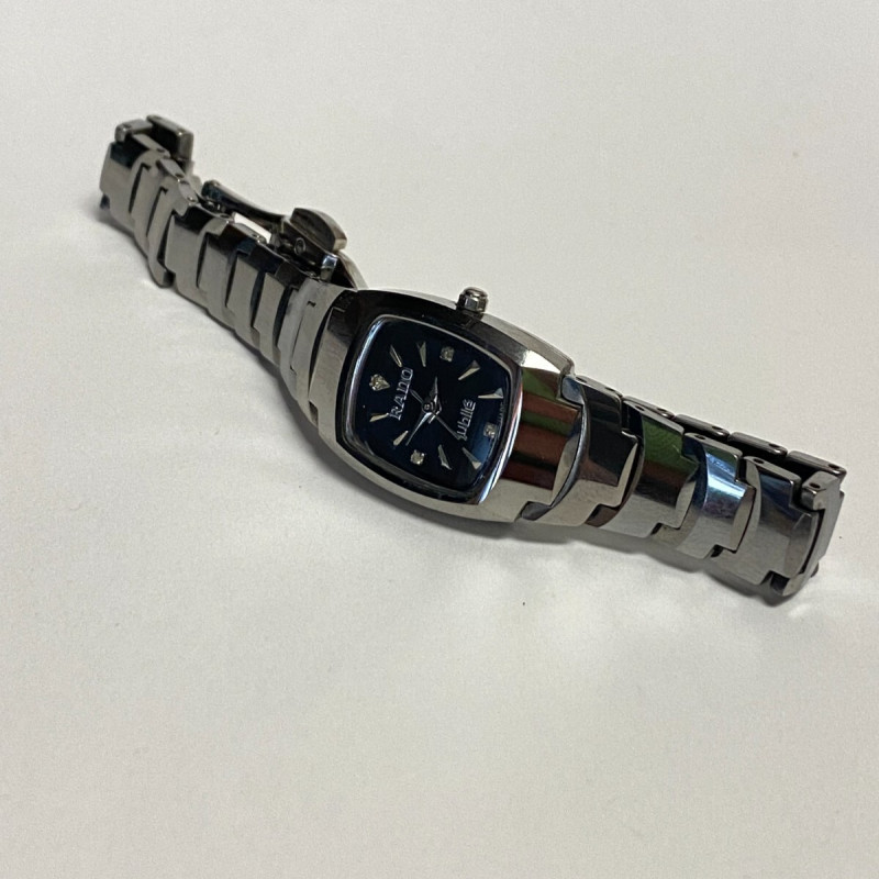 RADO Jubilee Women's Watch with Diamonds And Sapphire Glass, Dark Silver Tone