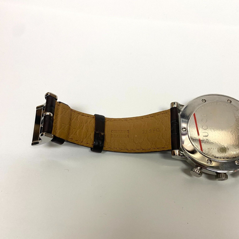 GUCCI G-Round 101M Brown Dial Men's Quartz Watch, Box [Near Mint]