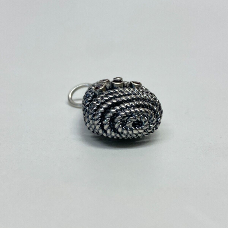 Auth Pandora Silver Hidden Romance Pendant 390337RHL-90 Auth Pandora Silver Hidden Romance Pendant 390337RHL-90