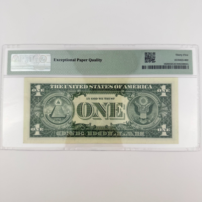 1957A $1 Silver Cert. Fr. 1620 AA Block PMG 35 EPQ Smith/Dillon A21322322A