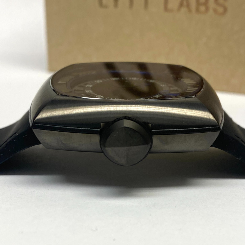 LYTT GUN BLUE HANDS BLACK STITCHING MEN'S WATCH 45 MM LYTT GUN BLUE HANDS BLACK STITCHING MEN'S WATCH 45 MM