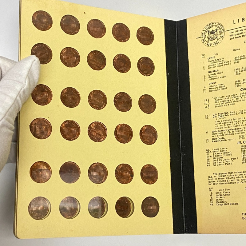 Library of Coins Lincoln Cent Album Vol-3 With 85 Brilliant Uncirculated Cents