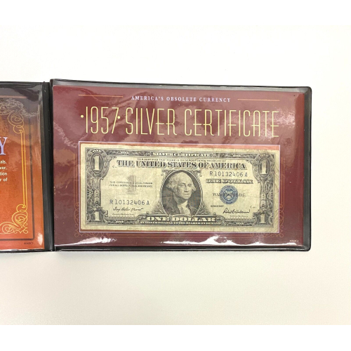 1957 Silver Certificate Blue Seal $1 R10132406A 1957 Silver Certificate Blue Seal $1 R10132406A