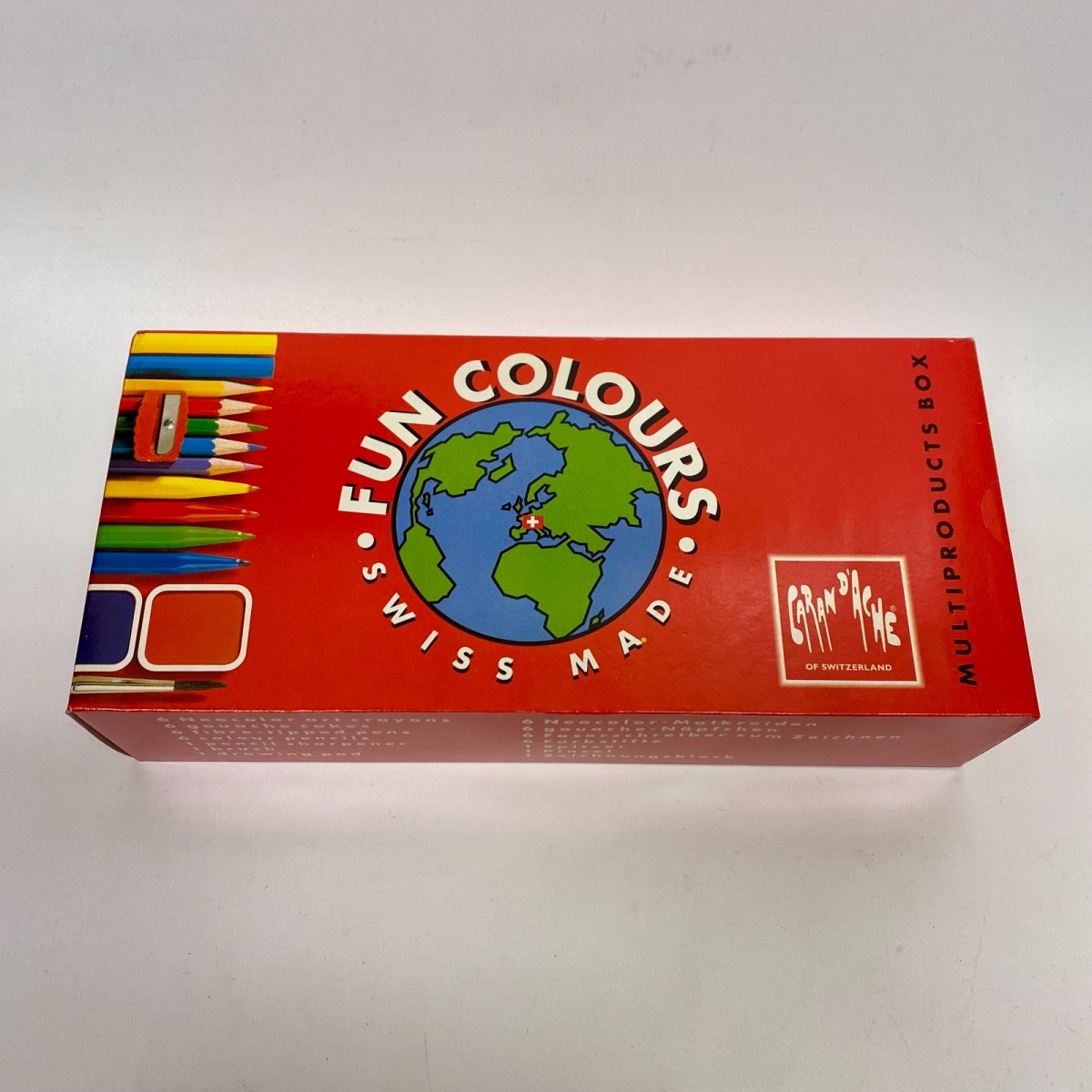 Rare Vintage Caran d'Ache Swisscolor Gouache 21 itms Set + Red Case NEW | 804069