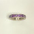 PANDORA 925 Infinity Fancy Purple CZ Stackable Ring SIZE 7 BEAUTIFUL PANDORA 925 Infinity Fancy Purple CZ Stackable Ring SIZE 7 BEAUTIFUL