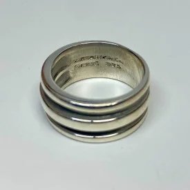 Tiffany & Co Ring  1995 Atlas Groove Wide Band Ring Size 5