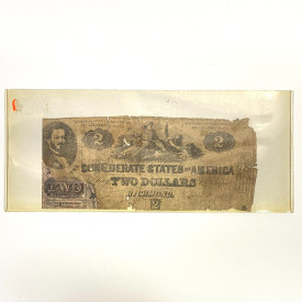 1962 $2 Confederate Paper Money - rare type!