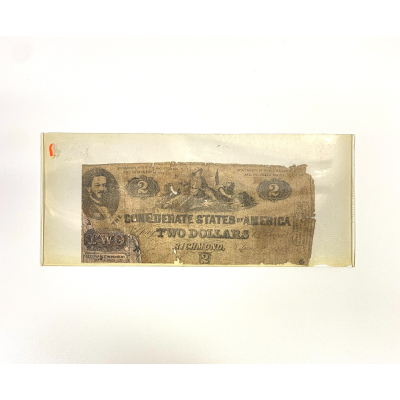 1962 $2 Confederate Paper Money - rare type!