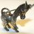 Antique Sterling Silver Marcasite Donkey Brooch Antique Sterling Silver Marcasite Donkey Brooch