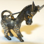 Antique  Sterling Silver Marcasite Donkey  Brooch