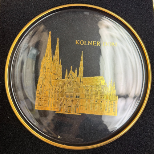 Vintage Orrefors Crystal Sweden Kölner Dom Limited Edition Plate 1973 w/ Box Vintage Orrefors Crystal Sweden Kölner Dom Limited Edition Plate 1973 w/ Box