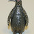 Antique Sterling Silver Marcasite Ferza Engraved Penguin RUBY Red EYE Brooch Antique Sterling Silver Marcasite Ferza Engraved Penguin RUBY Red EYE Brooch