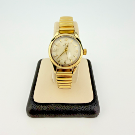 Vintage Omega De Ville Genève Ladies Gold -Tone Stainless Steel Bracelet Watch