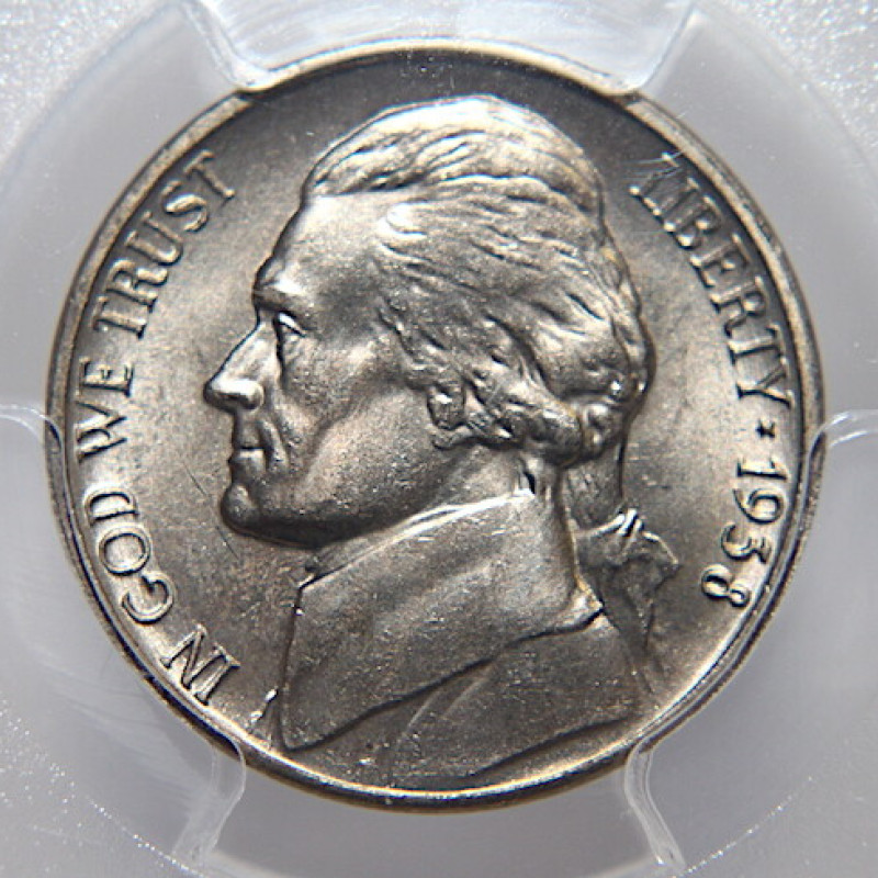 1938 Jefferson Nickel Collection 5C PCGS MS 65
