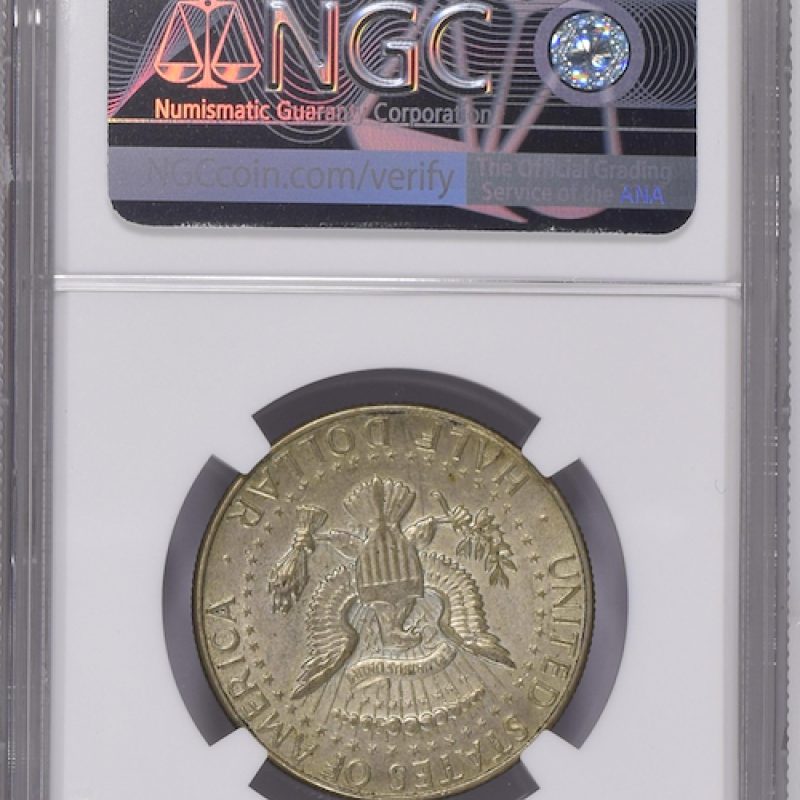 1968 D NGC AU 58 HALF DOLLAR SILVER KENNEDY DOLLAR 1968 D NGC AU 58 HALF DOLLAR SILVER KENNEDY DOLLAR