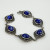 Blue Sodalite & Marcasite Bracelet 925 Sterling Silver PAJ China